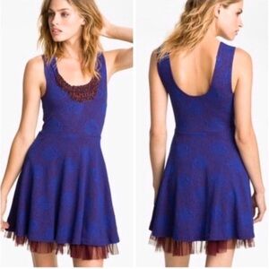 EUC Free People Rock Princess Skater Dress - Vintage